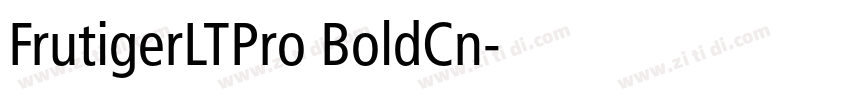 FrutigerLTPro BoldCn字体转换